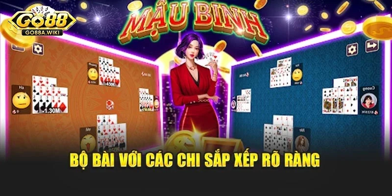 Bộ bài với các chi sắp xếp rõ ràng